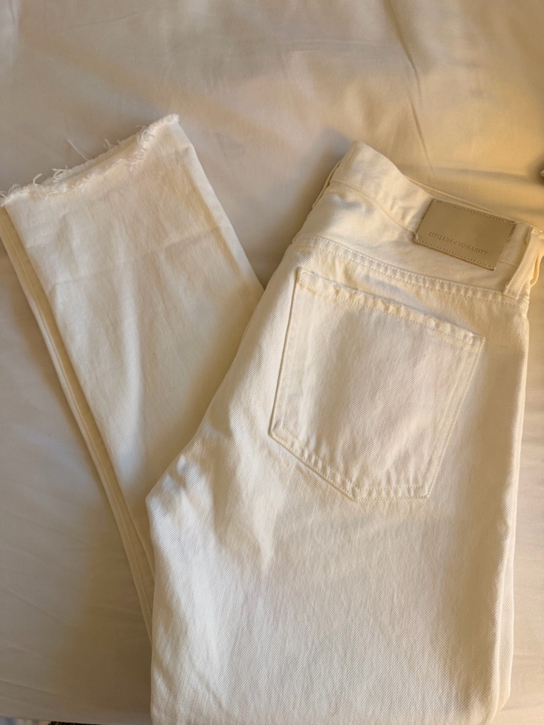 Citizens Of Humanity Emerson Slim Straight White Denim Jeans